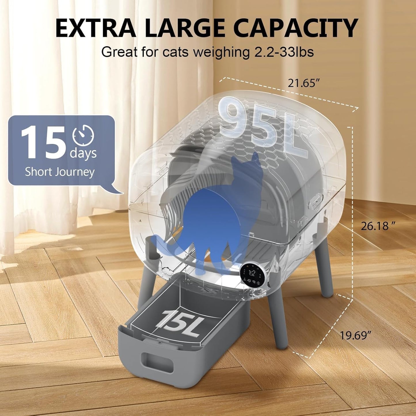 Cumrige Self Cleaning Litter Box